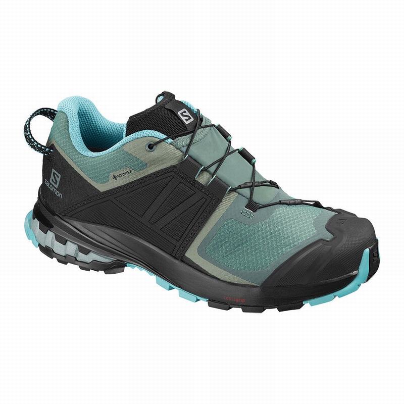 Salomon Singapore Womens Trail Running Shoes - XA WILD GORE-TEX Green/Black | 17624-YECF